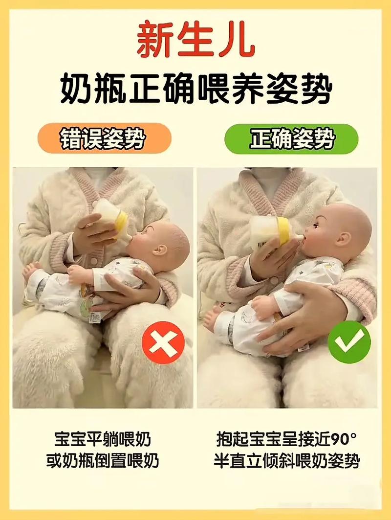 新生儿喂奶瓶姿势图解，正确姿势怎么选？-第1张图片-郑州医学网