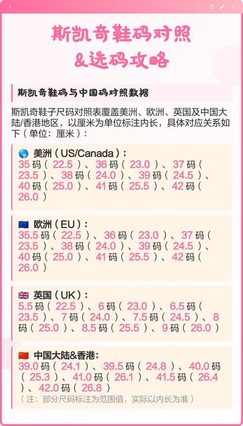 儿童斯凯奇鞋码对照表-第3张图片-郑州医学网
