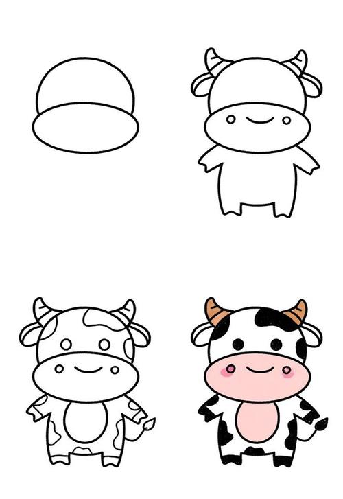 如何教孩子用简单步骤画出可爱的简笔画牛?-第1张图片-郑州医学网 如何教孩子用简单步骤画出可爱的简笔画牛?-第1张图片-郑州医学网