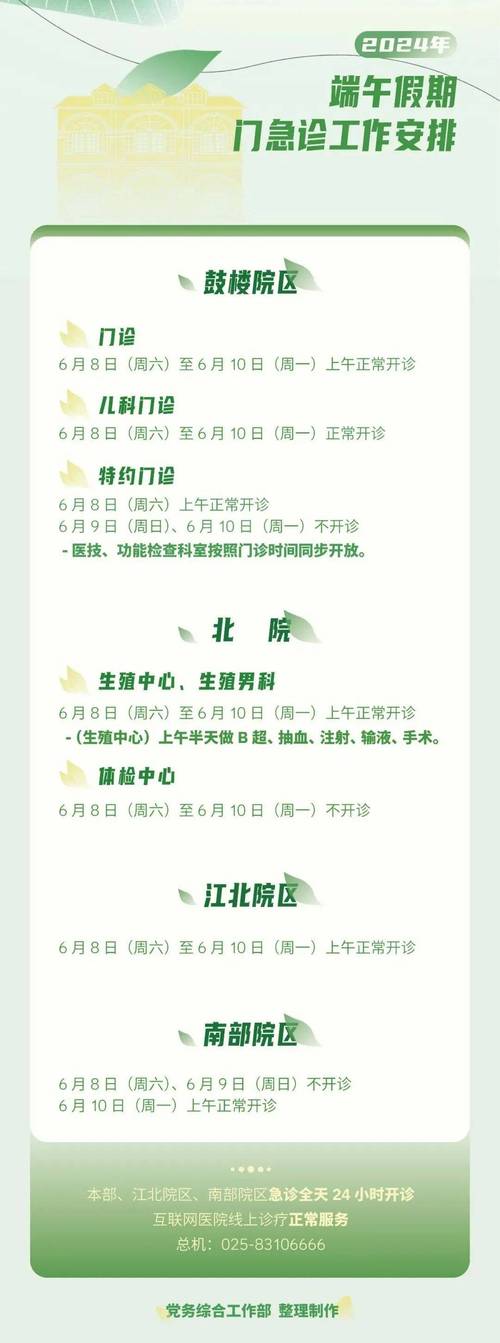 南京儿童医院方便门诊的具体开放时间是哪些时段？周末和节假日是否正常接诊？-第3张图片-郑州医学网